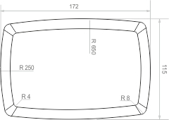 Плитка тротуарная бетонная Классика №4 172*115*80мм, желтый