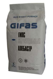 Гипс строительный Г-4 Гифас (Gifas) (алебастр), 5кг Гипс строительный Г-4 Гифас (Gifas) (алебастр), 5кг