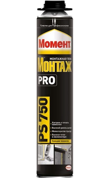 Пена монтажная Момент Профи PS750, 750мл