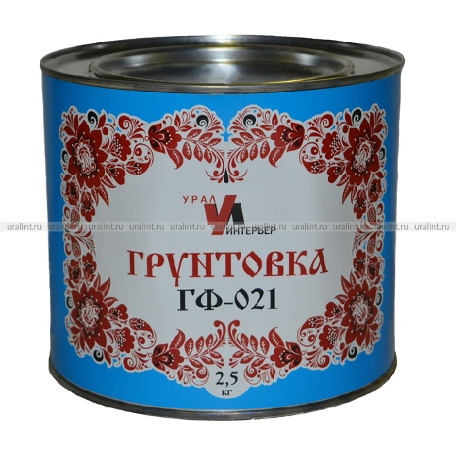 Грунт ГФ-021 красно-коричневый, 2,5кг Интерьер