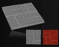 Плитка тротуарная 8 Кирпичей 400*400*50мм, серая