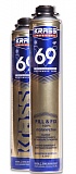 Пена монтажная KRASS Professional V69 пистолетная зимняя, 890мл