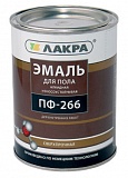 Эмаль ПФ-266 золотисто-коричневая 3кг. Лакра (144шт/пал)