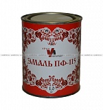 Эмаль ПФ-115 белая, 1кг Интерьер (14шт/уп)