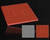 Плитка тротуарная Калифорния 300*300*30 мм, красная