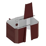 МП МОДЕРН Держатель трубы 76х102 (на кирпич) (ПЛ-02-8017-0.5)